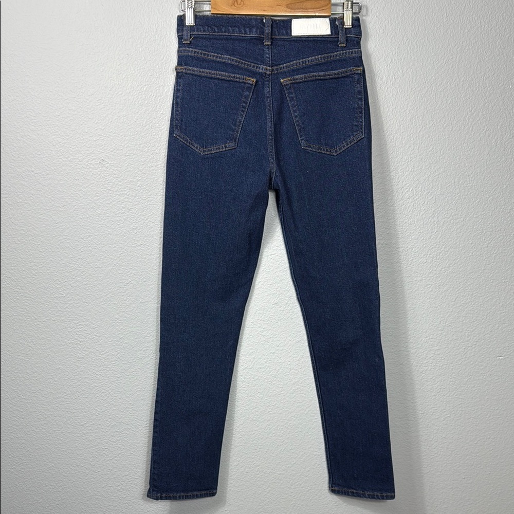 RE/DONE 70's Straight Dark Wash Denim Jeans - Picture 4 of 9
